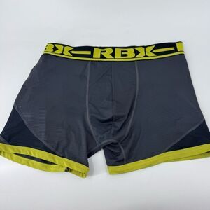 RBX Gray and Yellow Boxer‎ Briefs Performance Fit